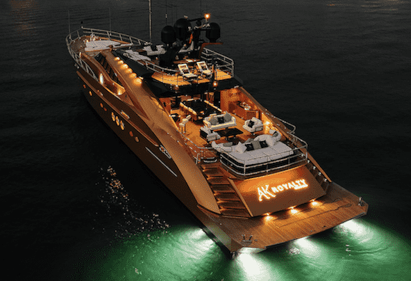 royalty superyacht charter abu Dhabi grand prix